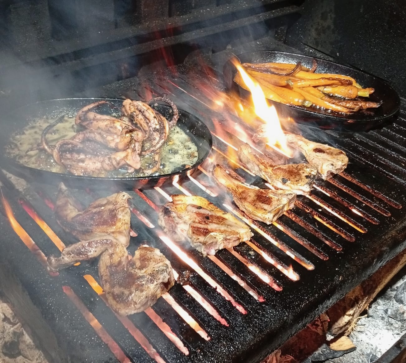 Viande rouge grillée restaurant asado Pornic Le Selva